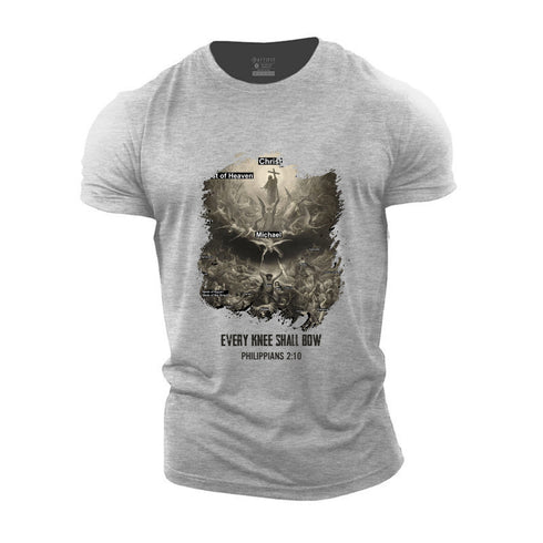 Men's Every knee shall bow Cotton T-Shirt